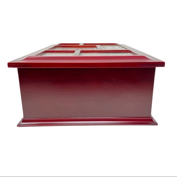 Things Remembered Five Piece Storage Set in a rich Mahogany Wood. - Picture 5 of 14